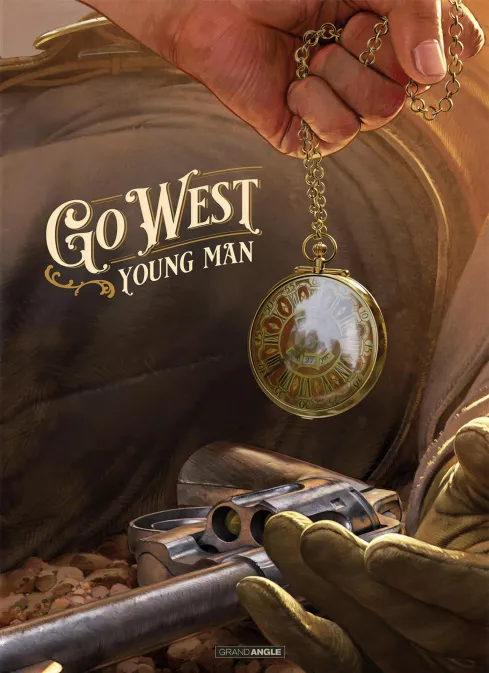 Collection GRAND ANGLE, série Collectif Western, BD Go West Young Man - tirage luxe noir et blanc